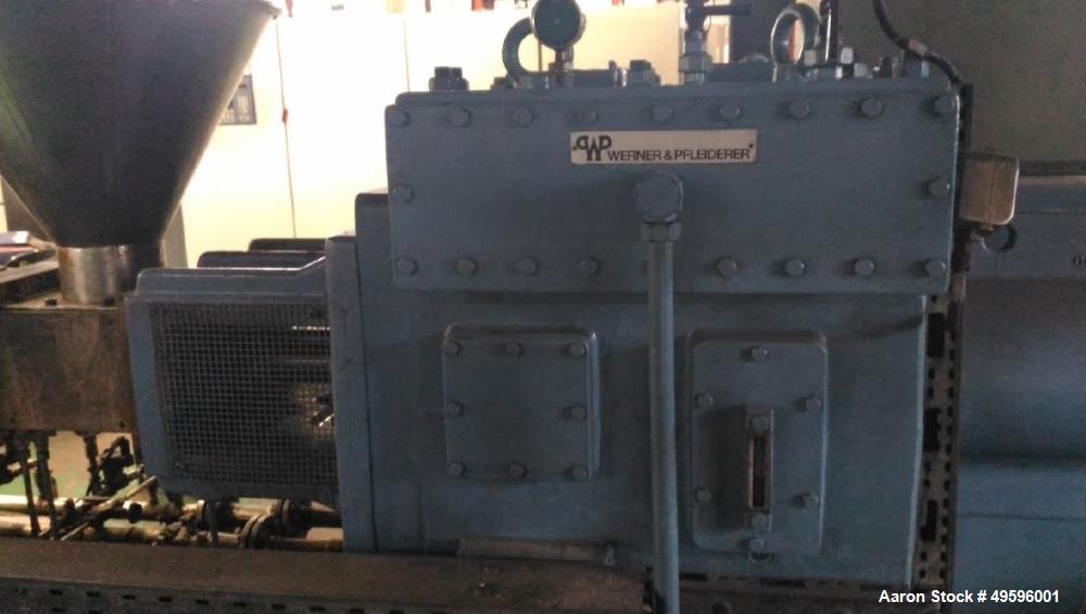 Used Werner & Pfleiderer Twin Screw Extruder. Model ZSK 92