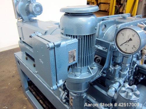 Used Werner Pfleiderer 40mm Twin Screw Extruder, Type ZSK40W32.5E. Co-Rotating intermeshing side by side screw design. Approximate 40 to 1 L/D ratio. 9 Barrel sections, (1) feed section, no hopper, e...