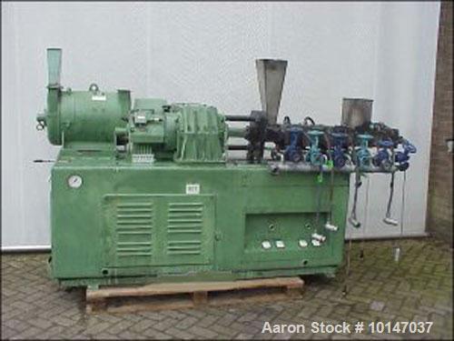 Used Werner Pfleiderer Lab Size Twin Screw Extruder, Type ZSK53/V