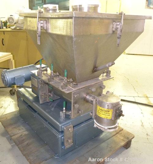 Used Werner Pfleiderer 57mm Twin Screw Extruder, Type ZSK57. Co-Rotating intermeshing side by side screw design. 7 Barrel sections, (1) feed section, no hopper, electrically heated, water cooled (no ...