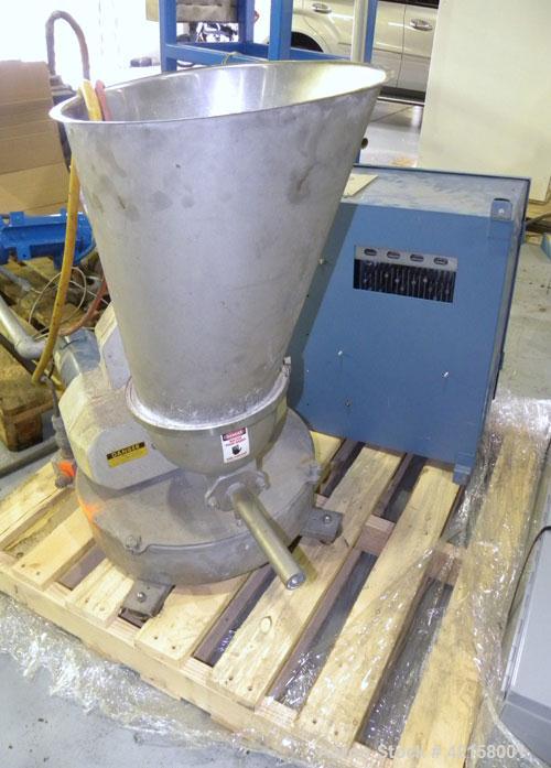 Used Werner Pfleiderer 57mm Twin Screw Extruder, Type ZSK57. Co-Rotating intermeshing side by side screw design. 7 Barrel sections, (1) feed section, no hopper, electrically heated, water cooled (no ...