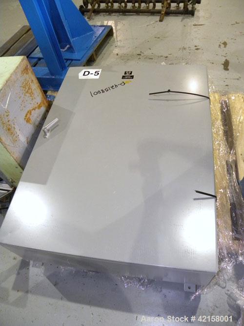 Used Werner Pfleiderer 57mm Twin Screw Extruder, Type ZSK57. Co-Rotating intermeshing side by side screw design. 7 Barrel sections, (1) feed section, no hopper, electrically heated, water cooled (no ...