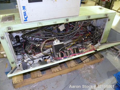 Used Werner Pfleiderer 57mm Twin Screw Extruder, Type ZSK57. Co-Rotating intermeshing side by side screw design. 7 Barrel sections, (1) feed section, no hopper, electrically heated, water cooled (no ...