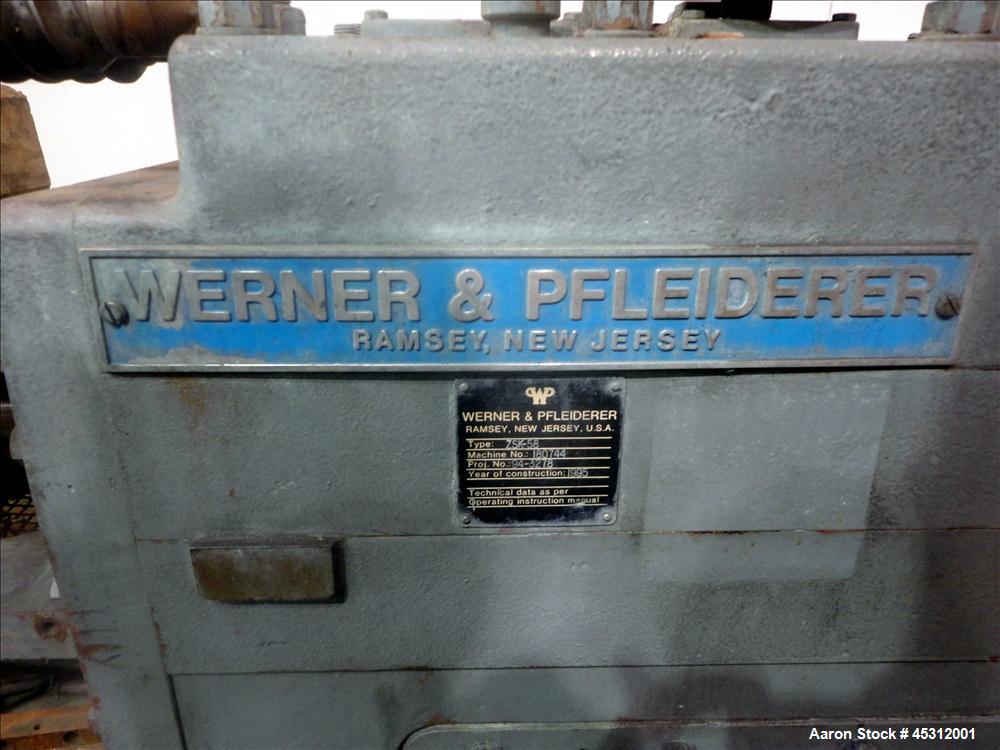 Used Werner Pfleiderer 58mm Co -Rotating Twin Screw Extruder, Model ZSK-58