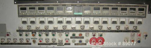 USED: Werner Pfleiderer 83 mm twin screw extruder parts machine, model ZSK80M240.2 consisting of (1) model ZSK80M240.2 extruder gearbox, werk #506786-787, built 1983, transmission ratio approximately...