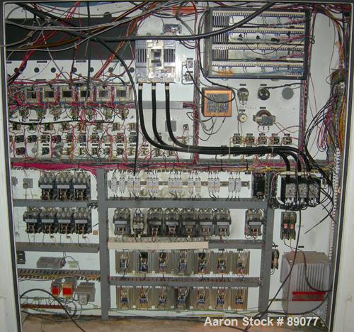 USED: Werner Pfleiderer 83 mm twin screw extruder parts machine, model ZSK80M240.2 consisting of (1) model ZSK80M240.2 extruder gearbox, werk #506786-787, built 1983, transmission ratio approximately...