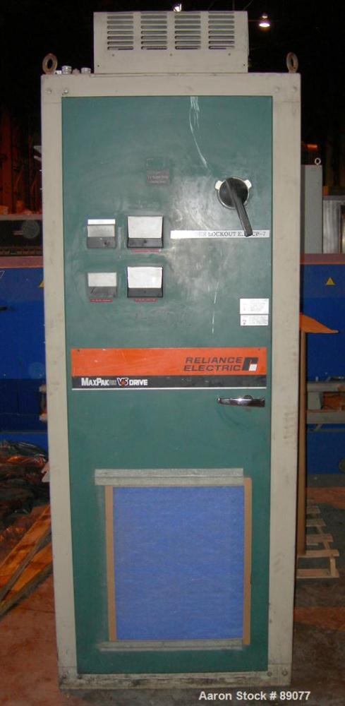USED: Werner Pfleiderer 83 mm twin screw extruder parts machine, model ZSK80M240.2 consisting of (1) model ZSK80M240.2 extruder gearbox, werk #506786-787, built 1983, transmission ratio approximately...