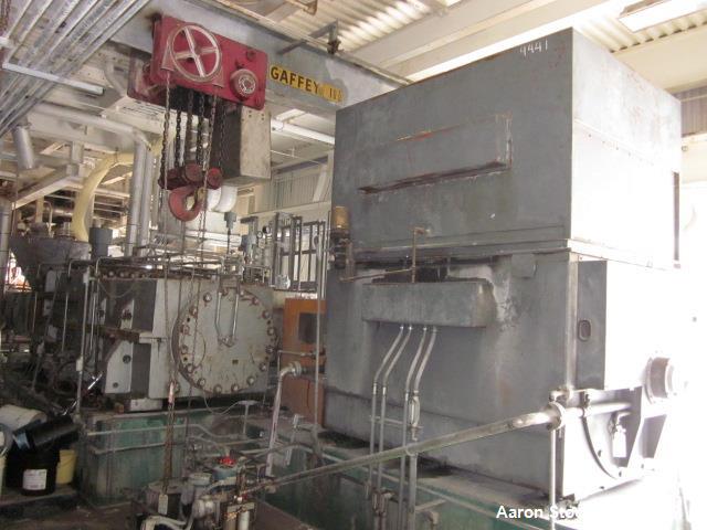 Used- Werner Pfleiderer Twin Screw Extruder; Model ZSK 300. 8 barrel sections, 164 rpm screw speed, single speed gearbox. Mo...