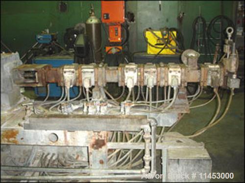 Used-Used: Werner & Pfleiderer twin screw extruder, type 25K40F-32.5E. 40 mm screws, co-rotating, 40:1 L/D, electrically hea...
