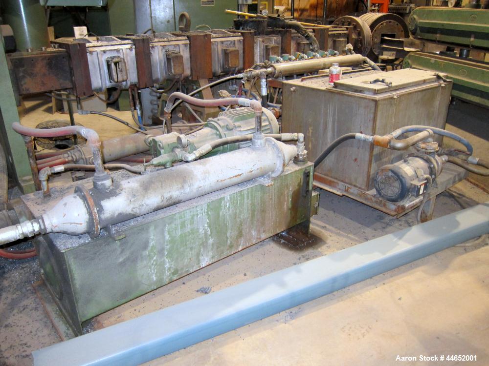 Used W & P 160mm twin screw extruder, co-rotating, 6 barrel plus feed section.  Twin feed hoppers.  700 hp dc motor with SCR controller.  Gearbox lubricating system and closed loop barrel cooling sys...
