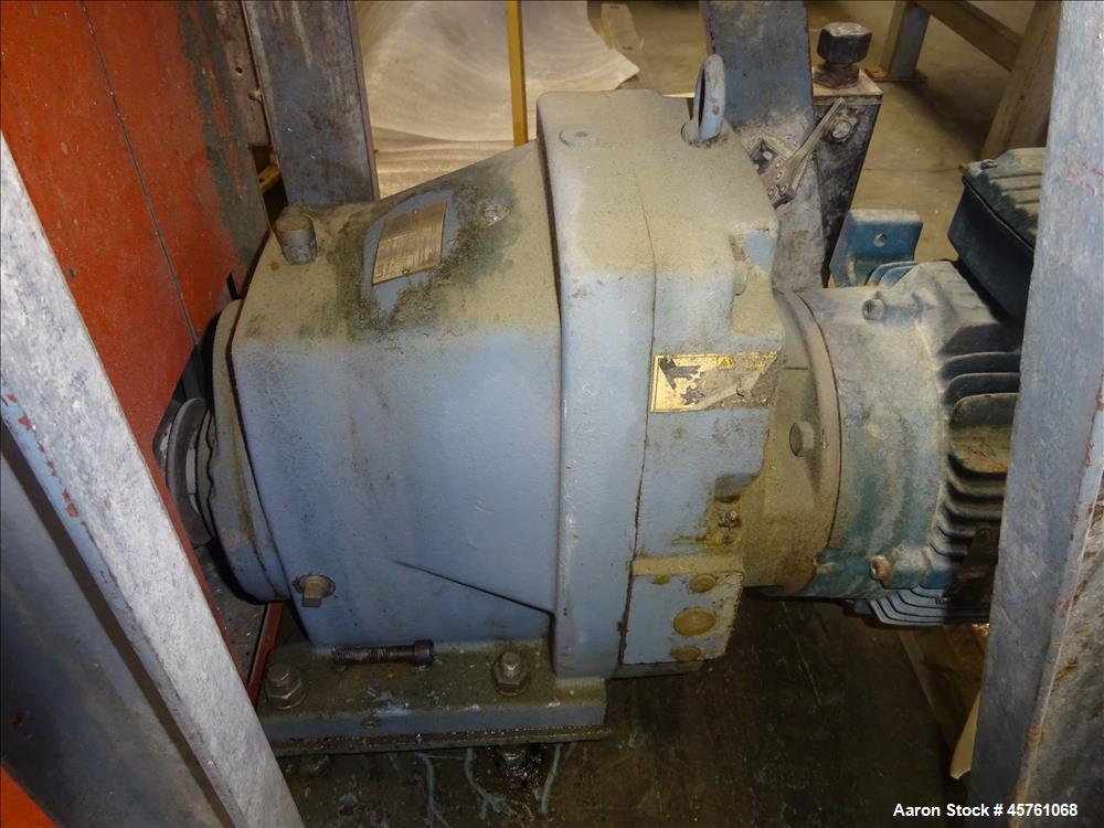 Used Werner & Pfleiderer approximate 70mm twin screw side feeder.