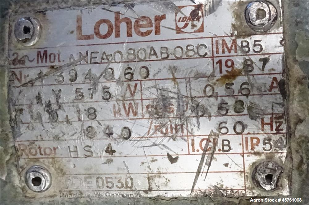 Used Werner & Pfleiderer approximate 70mm twin screw side feeder.