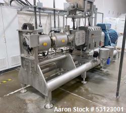 Used- Baker Perkins SBX80 (2021) Co-rotating Twin Screw Extruder. 4000 Hours. includes spare elements, second set of agi-sha...