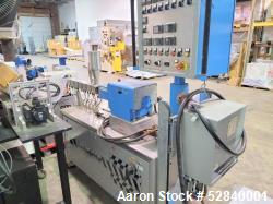 Used- Leistritz 18mm Co-Rotating Twin Screw Extruder, Model ZSE18HP-40D. 40 to 1 L/D Ratio, 9 Zone, (8) electrically heated,...