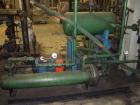 Used Twin Screw Extruder 90/92 mm. 12 barrel design. 4.997 gearbox ratio. 350 rpm output. 400 hp DC/SCR drive. Complete temp control panel. (2) ZSB 70mm side feeders. Multi hole strand die.