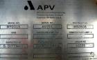 USED: APV 15MM lab size twin screw extruder, model MP2015. Co-rotating screw design. Electrically heated, water cooled barrel. Feed hopper with an accurate feeder. Driven by a 3/4 hp, 90 volt, 1725 r...