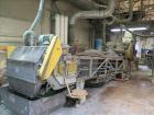 Used APV Baker Perkins 80mm Twin Screw Extruder, Model MP 2080.  DC Motor 150HP.  New PIV gearbox.  Includes; Schenck Accurate 902M Series Feeder, Steel Belt Systems Cooling Belt, Controls and Drive ...