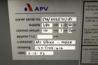 Used APV Baker Perkins 30mm Twin Screw Compounder Extruder, Model MP30. Approximate 15 to 1 L/D ratio. Co-rotating screw design. Clamshell design, 3 zone electrically heated, liquid cooled barrel. Wa...