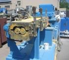 Used-Baker Perkins 100 mm twin screw compounding extruder. Segmented twin screws. 50 hp DC Siemens Allis main drive motor. B...