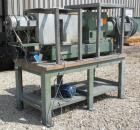 Used Berstorff 25mm Twin Screw Extruder, type ZE25, co-rotating intermeshing side by side screw design. Approximate 38 to 1 L/D ratio. 7 barrel sections, 1 feed section, (1) 2 hole strand die. Electr...