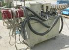 Used Berstorff Lab Size Twin Screw Extruder, Type ZE25. 25 mm screws. 33:1 L/D. Side by side, co-rotating, 11 barrel sections, electrically heated. Max screw speed 550 rpm by a 9/10/11 kW, 3 ph/52/60...
