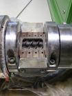 Used Berstorff Lab Size Twin Screw Extruder, Type ZE25. 25 mm screws. 33:1 L/D. Side by side, co-rotating, 11 barrel sections, electrically heated. Max screw speed 550 rpm by a 9/10/11 kW, 3 ph/52/60...
