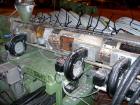 USED: Berstoff twin screw extruder, model ZE40. 40mm screw diameter, approx 40:1 L/D ratio, co-rotating screw design. 11 zone vented, electrically heated, air cooled barrel. Water cooled feed with ho...