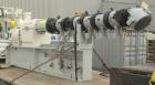Used Berstorff Twin Screw Extrusion System consisting of: (1) Berstorff 60 mm twin screw extruder, model ZE60A35, approximate 30:1 L/D ratio, side by side co-rotating screws, (7) barrel zones, electr...