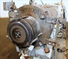 Used Berstorff 75mm Twin Screw Extruder, Model ZE75A. 4 barrel Zone electrically heated, water cooled system including pump and heat exchanger. Approximate 2.95