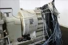 Used Berstorff 75mm Twin Screw Extruder, Model ZE75A. 4 barrel Zone electrically heated, water cooled system including pump and heat exchanger. Approximate 2.95