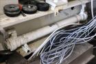 Used Berstorff 75mm Twin Screw Extruder, Model ZE75A. 4 barrel Zone electrically heated, water cooled system including pump and heat exchanger. Approximate 2.95