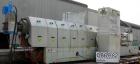Used Berstorff Twin Screw Extruder, Model ZE90RX40D, 102 mm screw diameter. Approximate 40:1 L/D ratio. Co-rotating screw design. 7 zone electrically heated, water cooled barrel with pump, tank and h...