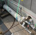 Used Berstorff Twin Screw Extruder, Model ZE90RX40D, 102 mm screw diameter. Approximate 40:1 L/D ratio. Co-rotating screw design. 7 zone electrically heated, water cooled barrel with pump, tank and h...