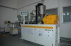 Used Dr. Collin Extrusion Line. Consists of a pilot plant continuous granulation for studies on the process of extrusion of thermoplastic compounds. Single screw extruder E45P 45 mm. Tank cooling, pe...