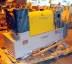 Used Entek 73 mm Co-Rotating Twin Screw Extruder, Model E-MAX 73MM 48L/D, 48 to 1 L/D ratio. (11) Barrel sections electrically heated, water cooled with system including pump, heat exchanger, and hol...