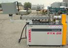 Used Farrel 26 MM Laboratory Twin Screw Extruder, Model FTX20. Co-Rotating inter-meshing side by side screw design, approximately 41’’ long. Nickel-Iron alloy clam shell design barrel, water cooled. ...