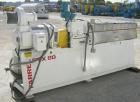 Used Farrel 37mm Co-Rotating Twin Screw Extruder, Model FTX80H. Co-rotating screw design. Approximately 40 to 1 L/D ratio. 9 barrel segments, 1 feed section, no hopper. Electrically heated, water coo...