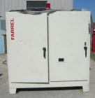 Used Farrel 37mm Co-Rotating Twin Screw Extruder, Model FTX80H. Co-rotating screw design. Approximately 40 to 1 L/D ratio. 9 barrel segments, 1 feed section, no hopper. Electrically heated, water coo...