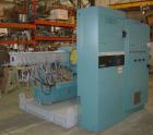 Used Krupp-Werner and Pfleiderer Mega-Compounder twin screw extruder, model ZSK-50MC. 50mm screw diameter. Co-rotating screw design. 6 barrel segments, 2 vented; 1 feed section, no hopper. Electrical...