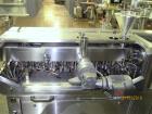 Used Leistritz Model Micro-27/GL-48D Twin Screw Extruder. Manufactured new in 2006. 27mm screw diameter segmented and arranged to 48:1 L/D ratio. 500 rpm max screw speed. Gearbox currently arranged f...