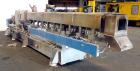 Used Leistritz 99.6mm Co-Rotating Twin Screw Extruder, Model ZSE100GL/40D, serial# 3141, built 2002. Approximately 40 to 1 L/D ratio. Electrically heated, water cooled. 9 Barrel zones, (1) top vented...