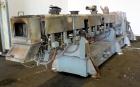 Used Leistritz 99.6mm Co-Rotating Twin Screw Extruder, Model ZSE100GL/40D, serial# 3141, built 2002. Approximately 40 to 1 L/D ratio. Electrically heated, water cooled. 9 Barrel zones, (1) top vented...