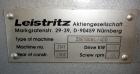 Used Leistritz 99.6mm Co-Rotating Twin Screw Extruder, Model ZSE100GL/40D, serial# 3141, built 2002. Approximately 40 to 1 L/D ratio. Electrically heated, water cooled. 9 Barrel zones, (1) top vented...