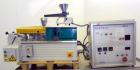 Used Prism 16mm Twin Screw Extruder, Model TSE-16. Co-rotating intermeshing side by side screw design. Approximate 15 to 1 L/D ratio. Clam shell design barrel. Water cooled feed section. Electrically...