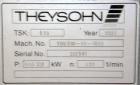 Used Theysohn 90 mm Twin Screw Extruder/ Compounder, Type TSK 90/40D
