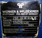 Used Werner Pfleiderer 30mm Twin Screw Extruder, Type ZSK 30 w 9/2. Co-Rotating intermeshing side by side screw design. Approximate 39 to 1 L/D ratio. 10 Barrel sections, (1) feed section, no hopper,...