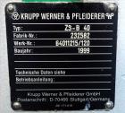 Used Werner & Pfleiderer 40mm Twin Screw Extruder, Type ZSK 40 F425.
