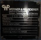 Used 40MM Werner & Pfleiderer Model ZSK40F 32.5E Co-Rotating Twin Screw Extrude
