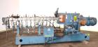 Used Werner Pfleiderer 40mm Twin Screw Extruder, Type ZSK-40. Co-rotating intermeshing side by side screw design. Approximate 40 to 1 L/D ratio. (11) Barrel sections, (1) feed section. Water cooled b...