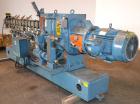 Used Werner Pfleiderer 40mm Twin Screw Extruder, Type ZSK-40. Co-rotating intermeshing side by side screw design. Approximate 40 to 1 L/D ratio. (11) Barrel sections, (1) feed section. Water cooled b...